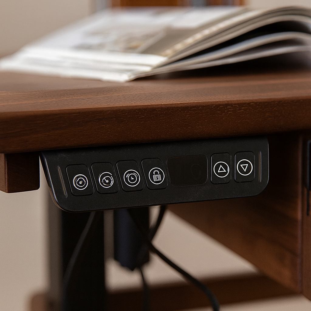 Modern Adjustable Wooden Office Desk For Home Office