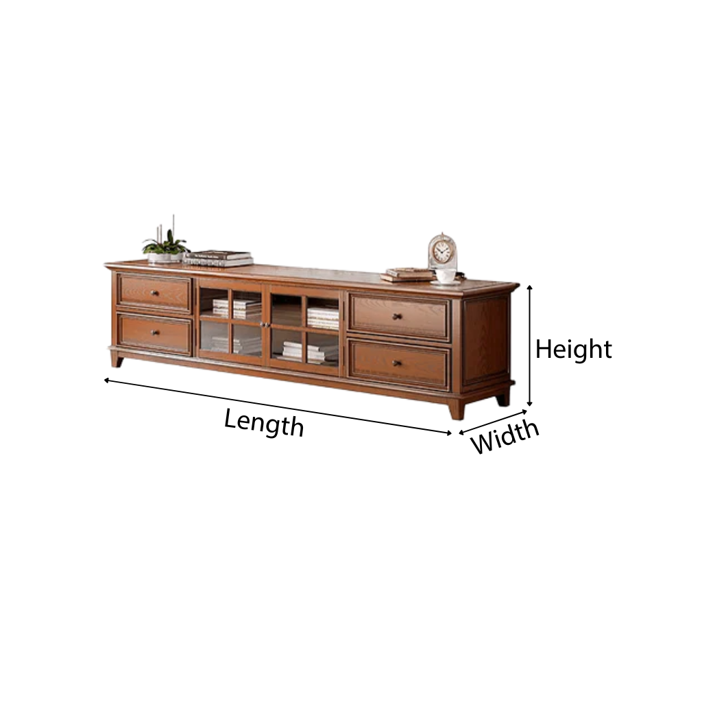 Classic Solid Wood TV Cabinet For Living Room