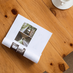 Farmhouse Solid Wood Block Coffee Table With Rustic Beam Design