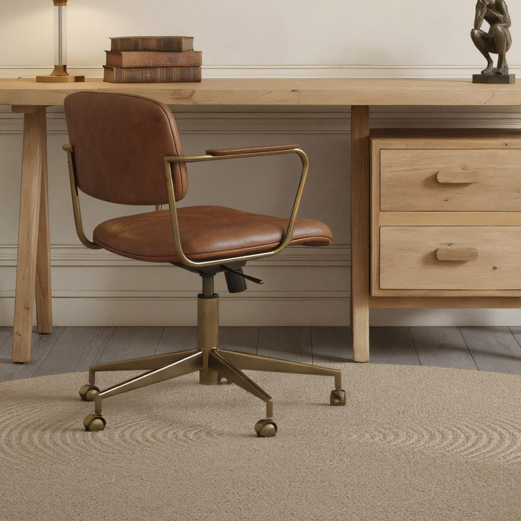 Farmhouse Solid Wood Office Desk For Home Office