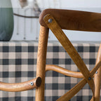 Farmhouse Wooden Dining Chair With Woven Seat
