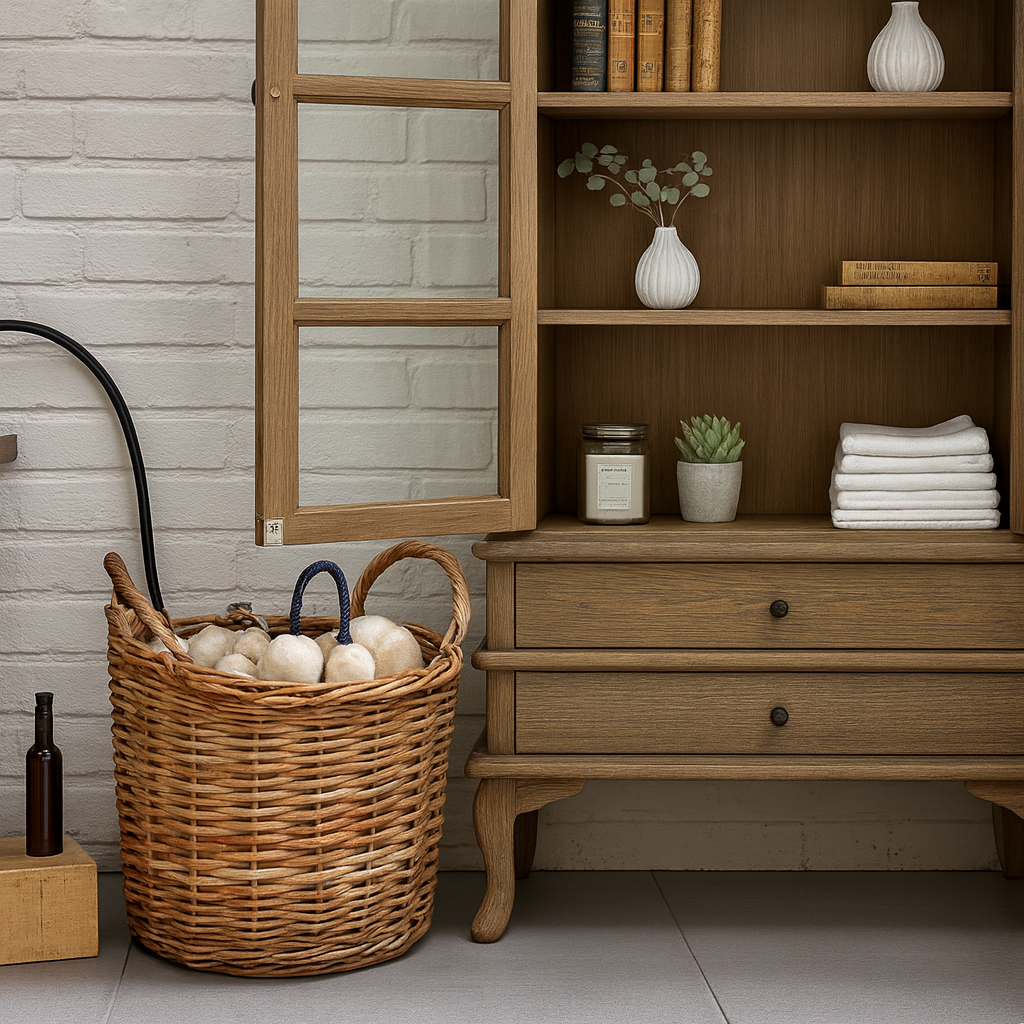 Farmhouse Wooden Display Cabinet With Arched Glass Doors