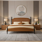 Farmhouse Wooden Lift-Up Storage Bed Frame