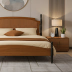 Farmhouse Wooden Lift-Up Storage Bed Frame