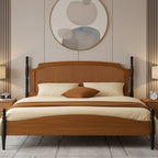 Farmhouse Wooden Lift-Up Storage Bed Frame