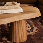 Mid-Century Organic Solid Wood Coffee Table