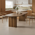 Mid-Century Solid Wood Dining Table