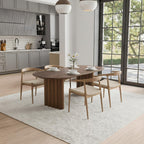 Mid-Century Solid Wood Dining Table