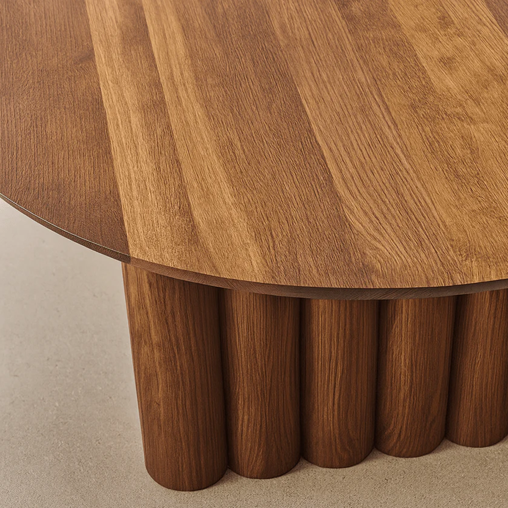 Mid-Century Solid Wood Dining Table