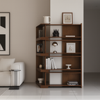 Mid-Century Wooden Open Bookshelf