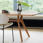 Mid-Century Wooden Rectangular Dining Table For Dining Room