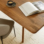 Mid-Century Wooden Rectangular Dining Table For Dining Room