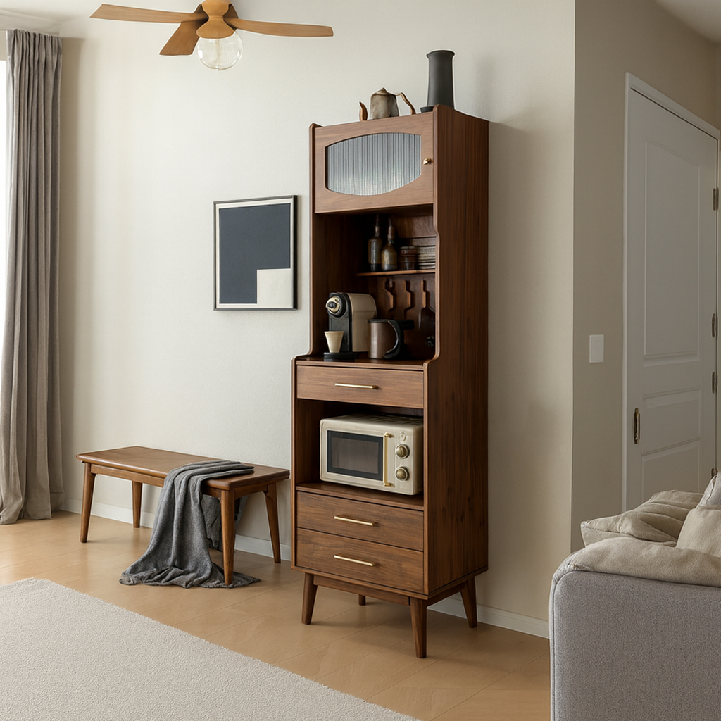 Mid-Century Wooden Sideboard For Dining Room