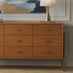 Mid-Century Wooden Sideboard With Drawers