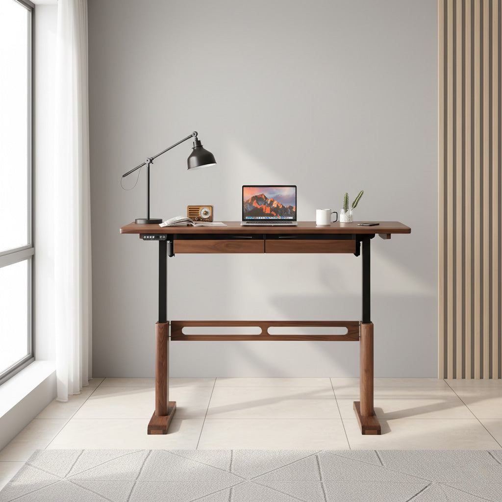 Modern Adjustable Wooden Office Desk For Home Office