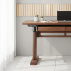 Modern Adjustable Wooden Office Desk For Home Office