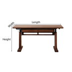 Modern Adjustable Wooden Office Desk For Home Office