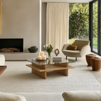 Modern Glass Top Coffee Table With Wooden Shelf For Living Room