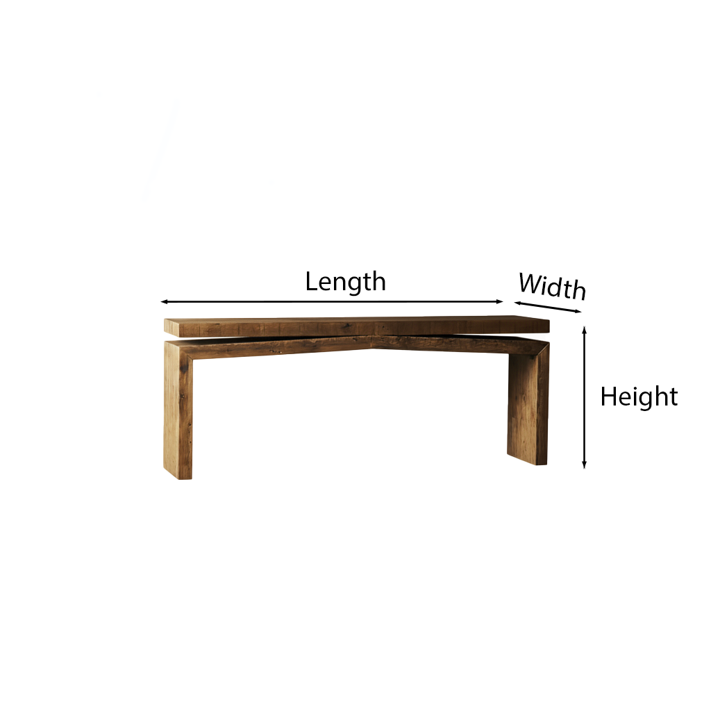 Modern Solid Wood Console Table For Living Room