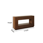 Modern Solid Wood Console Table With Hidden Drawer