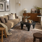 Modern Wooden Cabinet With Arched Panel Detail For Living Room