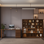 Modern Wooden Desk With Storage Drawer