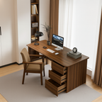 Modern Wooden Desk With Storage Drawer