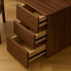 Modern Wooden Desk With Storage Drawer