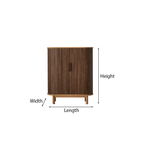 Modern Wooden Fluted Door Storage Cabinet For Living Room
