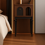 Modern Wooden Nightstand With Arched Door