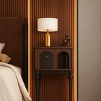 Modern Wooden Nightstand With Arched Door