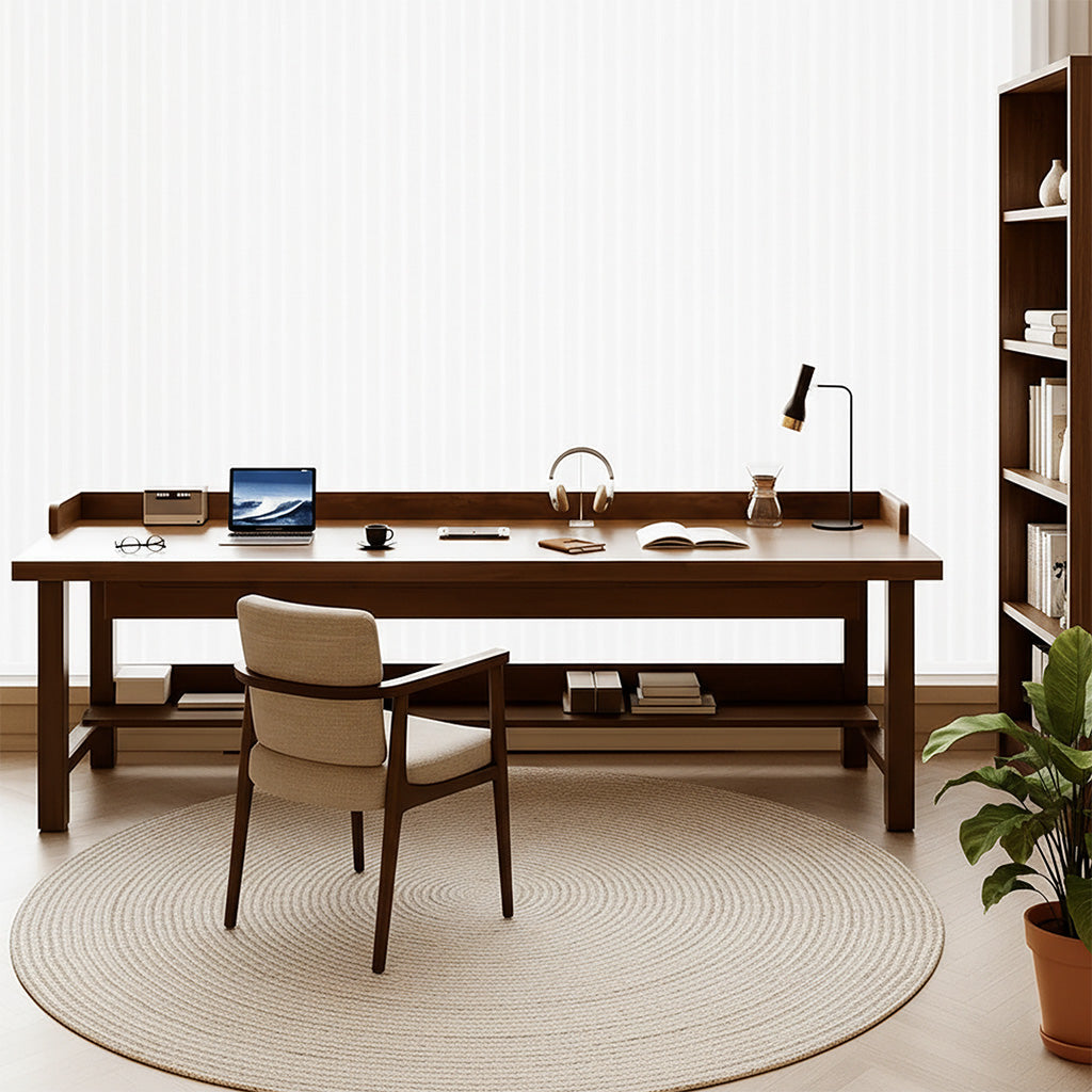 Modern Wooden Office Desk With Drawers For Home Office