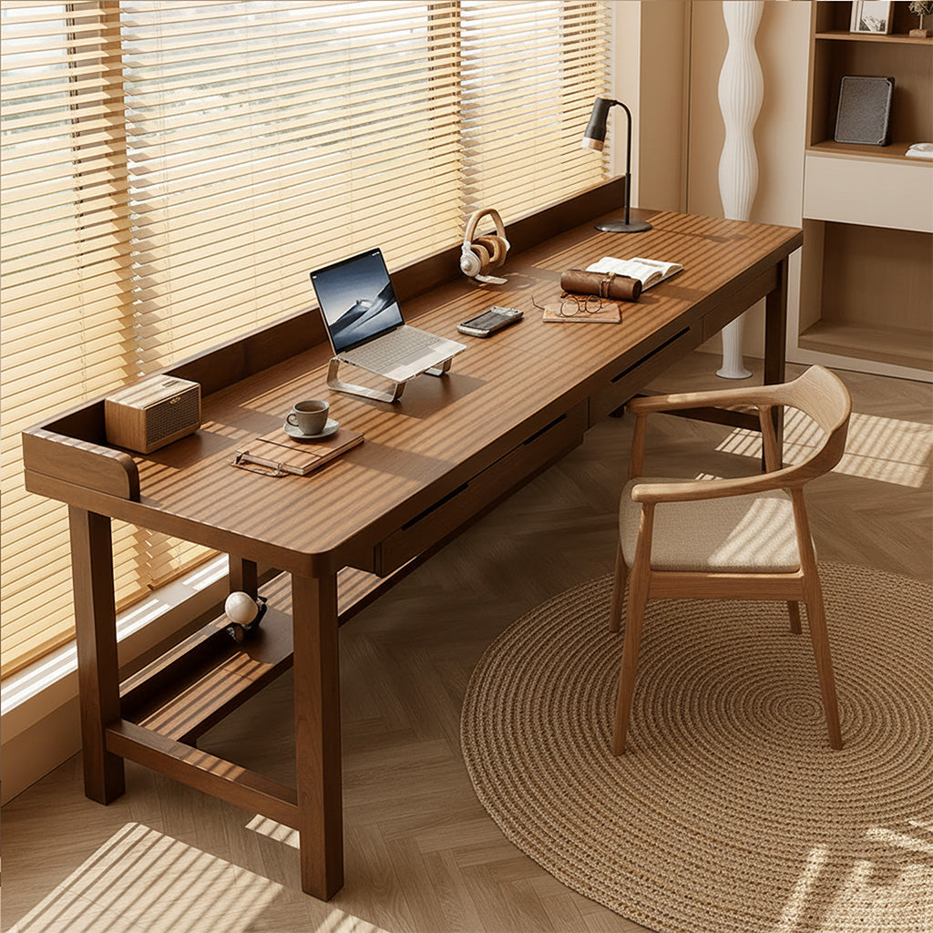Modern Wooden Office Desk With Drawers For Home Office