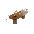 Modern Wooden Oval Dining Table For Dining Room