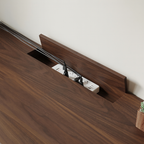 Modern Wooden Rectangular Height Adjustable Desk With Storage Drawers For Home Office