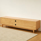 Scandinavian Rubberwood TV Stand For Living Room