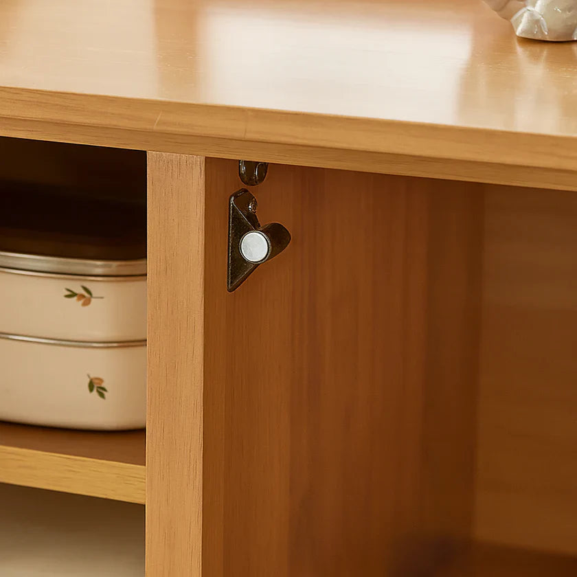 Scandinavian Rubberwood TV Stand For Living Room