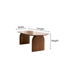 Scandinavian Wooden Oval Dining Table With Panel Leg Base