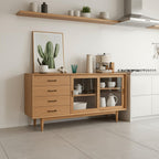 Scandinavian Wooden Sideboard With Drawers