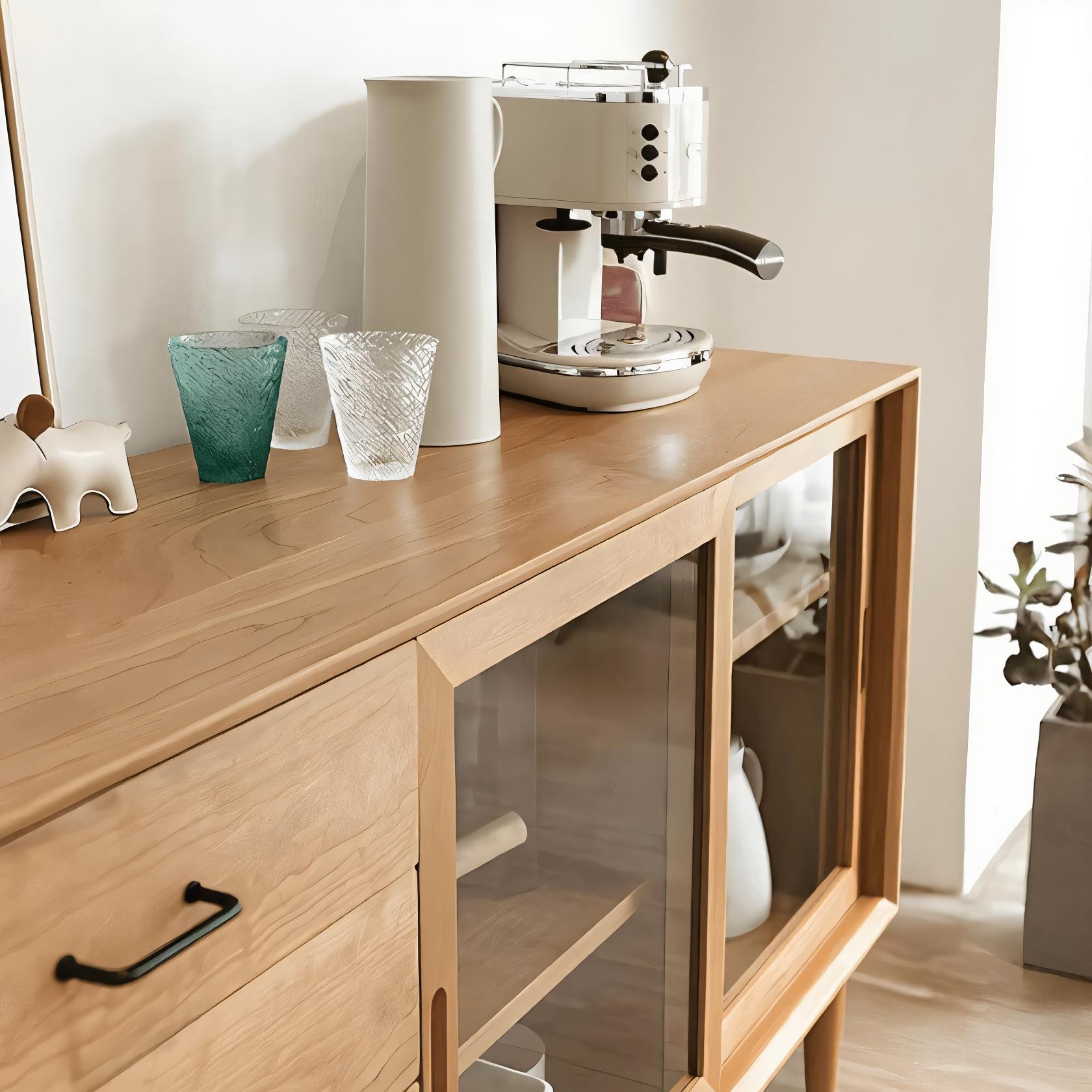 Scandinavian Wooden Sideboard With Drawers