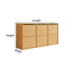 Scandinavian Wooden Sideboard With Sliding Doors